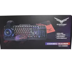 Kit Gamer Naceb Technology NA-0925, USB, Juego, Alámbrico, 2400 DPI