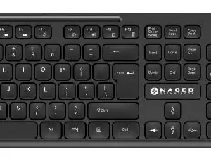Kit Teclado y Mouse Naceb Technology NA-0123, 104 teclas, Negro, 8 - 10 mts