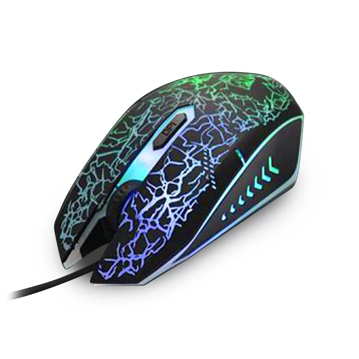 Teclado y Mouse USB RGB Negro BROBOTIX 458977 , Negro, DPI ajustables: 800 / 1600 / 2000 / 2400 - Imagen 3