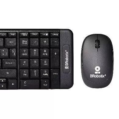 Kit Teclado y Mouse inalámbrico, compacto, Español, Negro, 10 m, 6000618 BROBOTIX - Imagen 3