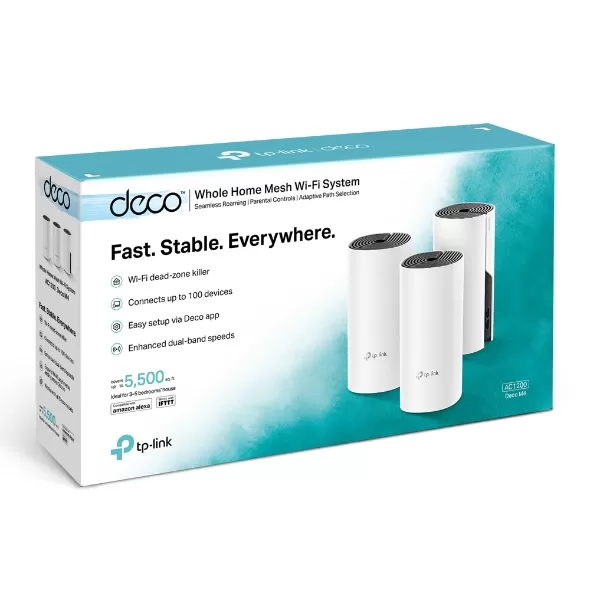 SISTEMA WIFI MESH AC1200 DECO M4(3-PACK) PARA CONEXIONES EN TODO EL HOGAR - Imagen 2