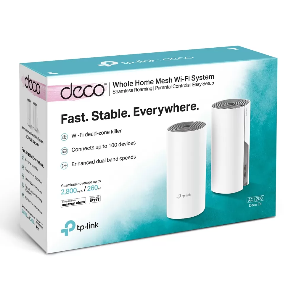 SISTEMA WIFI MESH AC1200 DECO E4(2-PACK) PARA CONEXIÓN EN TODO EL HOGAR - Imagen 2