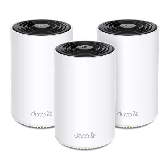SISTEMA WIFI MESH TP-LINK DECO XE75(3-PACK) PARA CONEXIONES EN TODO EL HOGAR