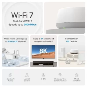 Sistema WiFi 7 en malla para toda la casa BE3600 Deco BE22(3-pack)