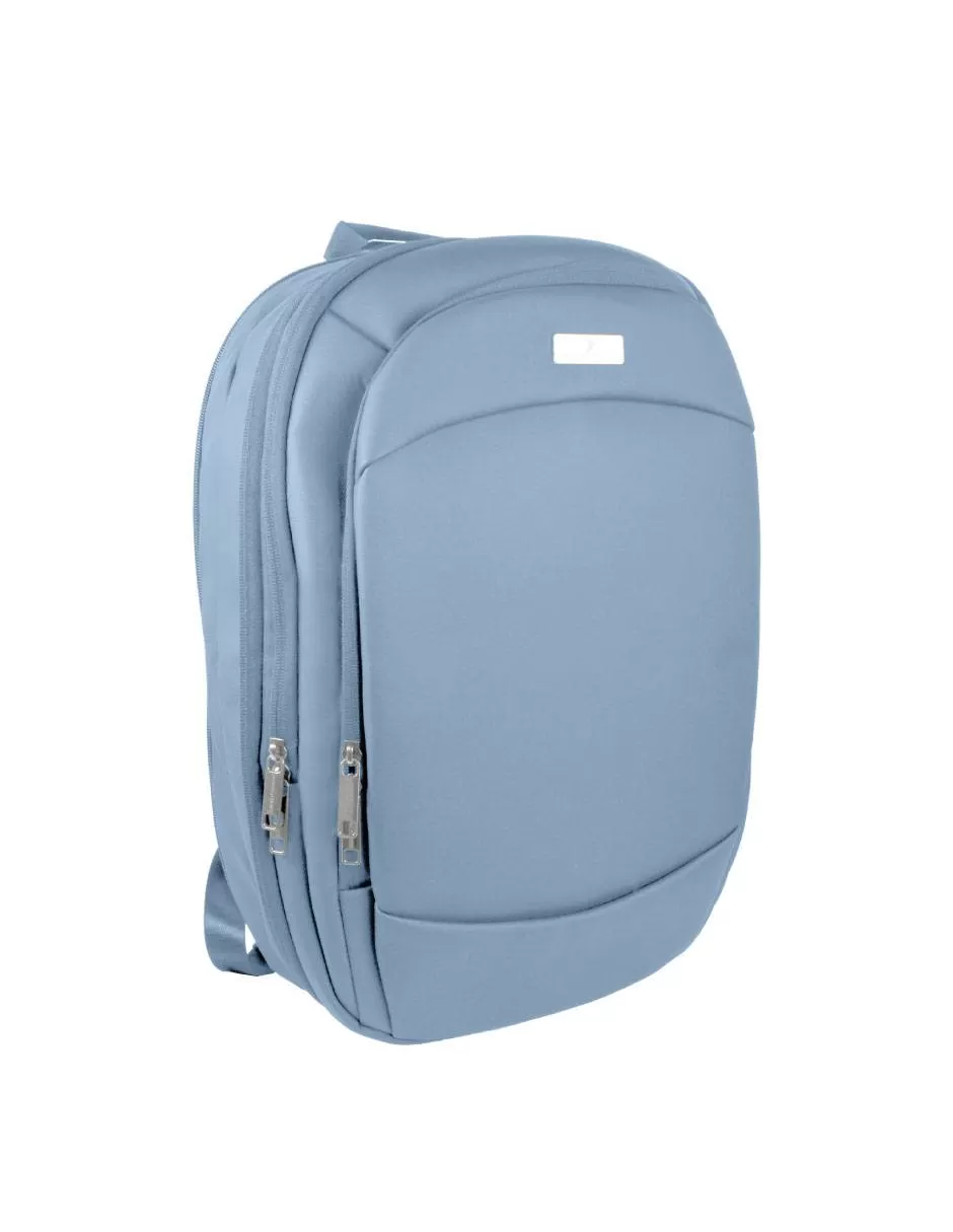 PC-085133 Mochila para laptop 15.6 Anti-salpicaduras Expandible Modelo Obsidia Color Azul | PERFECT CHOICE: Perfecta para laptops de hasta 15.6 Pulgadas