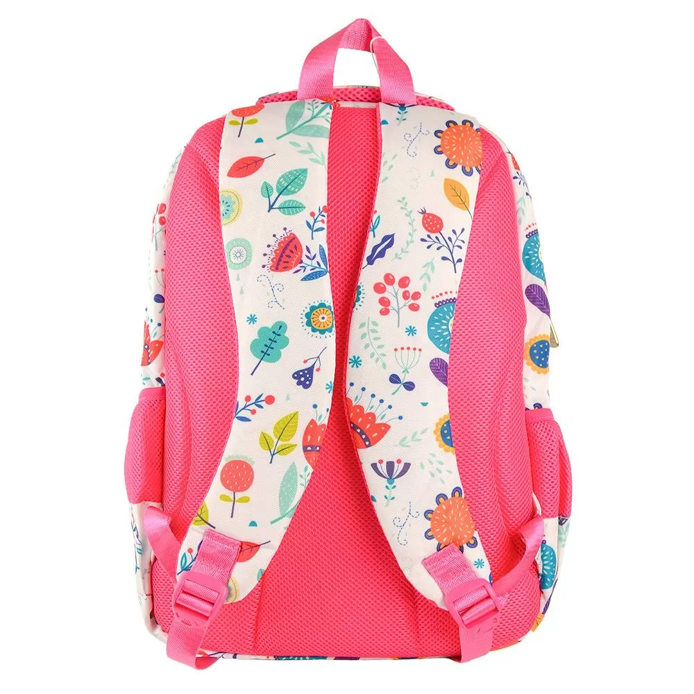 PC-085317 Mochila Escolar Infantil Múltiples Compartimentos Modeo Brooklyn Flores | PERFECT CHOICE - Imagen 3
