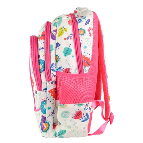 PC-085317 Mochila Escolar Infantil Múltiples Compartimentos Modeo Brooklyn Flores | PERFECT CHOICE - Imagen 4