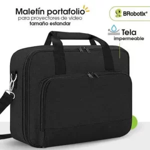 MALETÍN PARA PROYECTOR, CONFECCIONADO EN NAILON, PARA PROYECTORES ESTANDAR DE HASTA 26*34*10, 406221 BROBOTIX