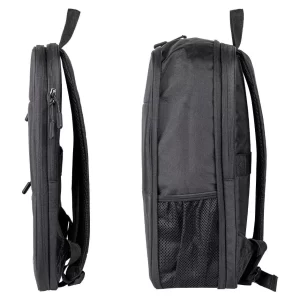 Backpack EXPAND TZLBP14 TECHZONE de 16 pulgadas color negro, múltiples compartimientos, garantía limitada de por vida