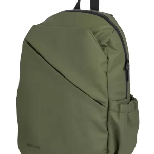 Backpack STYLE TZLBP29-V TECHZONE 16, resistente a salpicaduras 100% Poliéster, color Verde, GARANTIA LIMITADA DE POR VIDA.