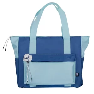 TOTEBAG AZUL PARA LAPTOP 16 Pulgadas TZLB01-V, color azul y turquesa