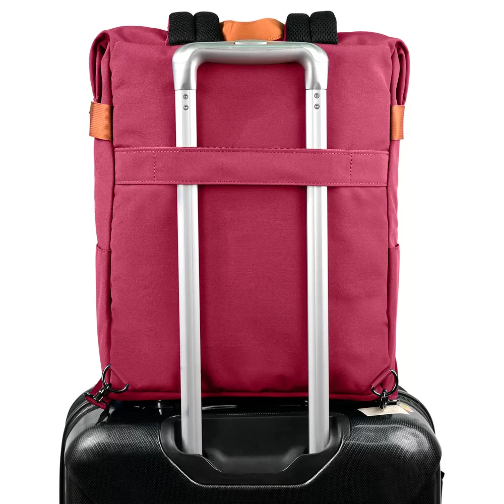 MOCHILA VORAGO BP-301 VINTAGE DOBLE USO LAPTOP 15.6 MARRÓN - Imagen 3