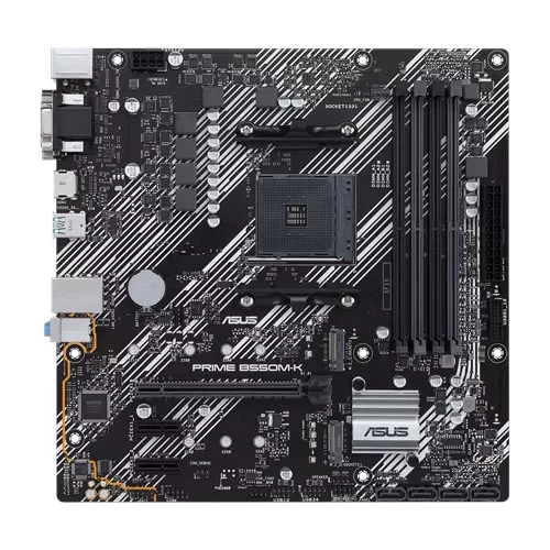 Tarjeta Madre ASUS PRIME B550M-K, micro ATX, AMD,Ryzen AM4,PCIe 4, HDMI / D-Sub / DVI, SATA 6 Gbps