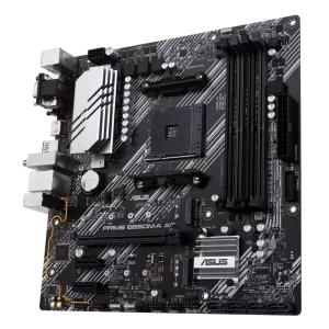 Tarjeta Madre ASUS PRIME B550M-A AC,micro ATX, AMD,Ryzen AM4, PCIe 4, HDMI / D-Sub / DVI, SATA 6 Gbps, USB 3.2 Gen 2, Aura Sync.