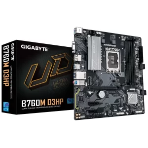 Tarjeta Madre Gigabyte B760M D3HP, Micro-ATX, LGA 1700, Intel B760, DDR5, HDMI/DP para Intel