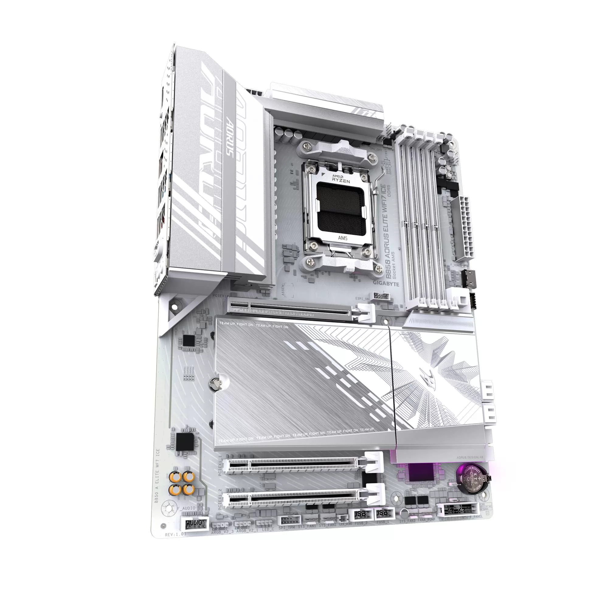 TARJETA MADRE GIGABYTE ATX B850 A ELITE WF7 ICE, DDR5, AM5, 256 GB, PARA AMD - Imagen 2