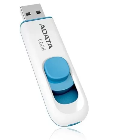 Memoria USB ADATA C008, Color blanco, 16 GB, USB 2.0