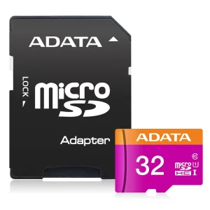 Memoria SD ADATA UHS-I U1 32GB Class 10, 32 GB, 30 MB/s, 10 MB/s, Negro,