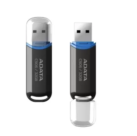 Memoria USB ADATA AC906-32G-RBK , Negro, 32 GB