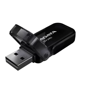 Memoria USB 2.0 de 32GB ADATA UV240, Negro, 32 GB, USB 2.0