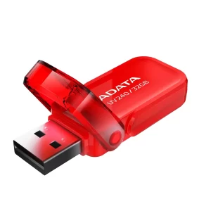 Memoria USB 2.0 de 32GB ADATA UV240, Rojo, 32 GB, USB 2.0
