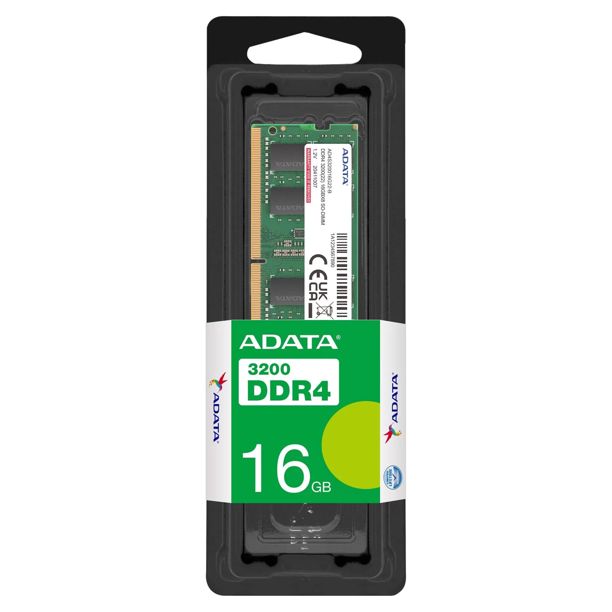 Memoria DDR4 de 16GB SODIMM 3200MHz ADATA AD4S320016G22-SGN