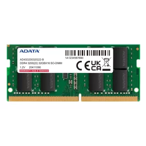 Memoria RAM ADATA AD4S320032G22-SGN, 32 GB, DDR4, 3200MHz, SO-DIMM