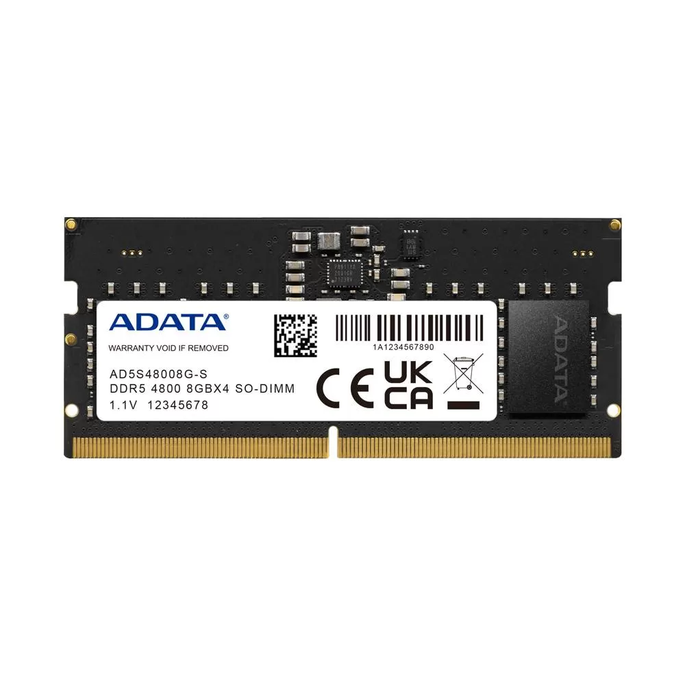 Memoria RAM ADATA AD5S48008G-S, 8 GB, DDR5, 4800MHz, SO-DIMM