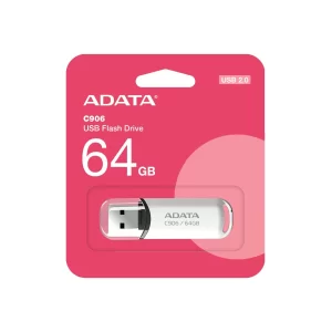Memoria USB ADATA C906 , Blanco, 64 GB