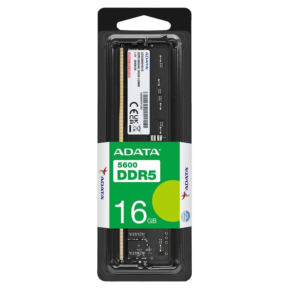 Memoria RAM ADATA, DDR5 16GB UDIMM 5600MHz. NP. AD5U560016G-S - Imagen 2