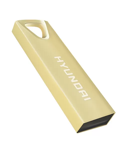 Memoria USB HYUNDAI U2BK/16GAG, Oro, 16 GB, USB 2.0 - Imagen 2