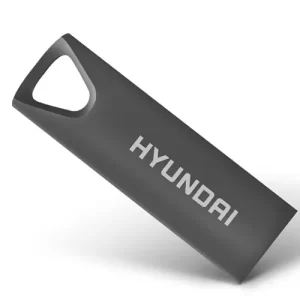 Memoria USB HYUNDAI U2BK/16GASG, Gris, 16 GB, USB 2.0, 10 MB/s, 3 MB/s