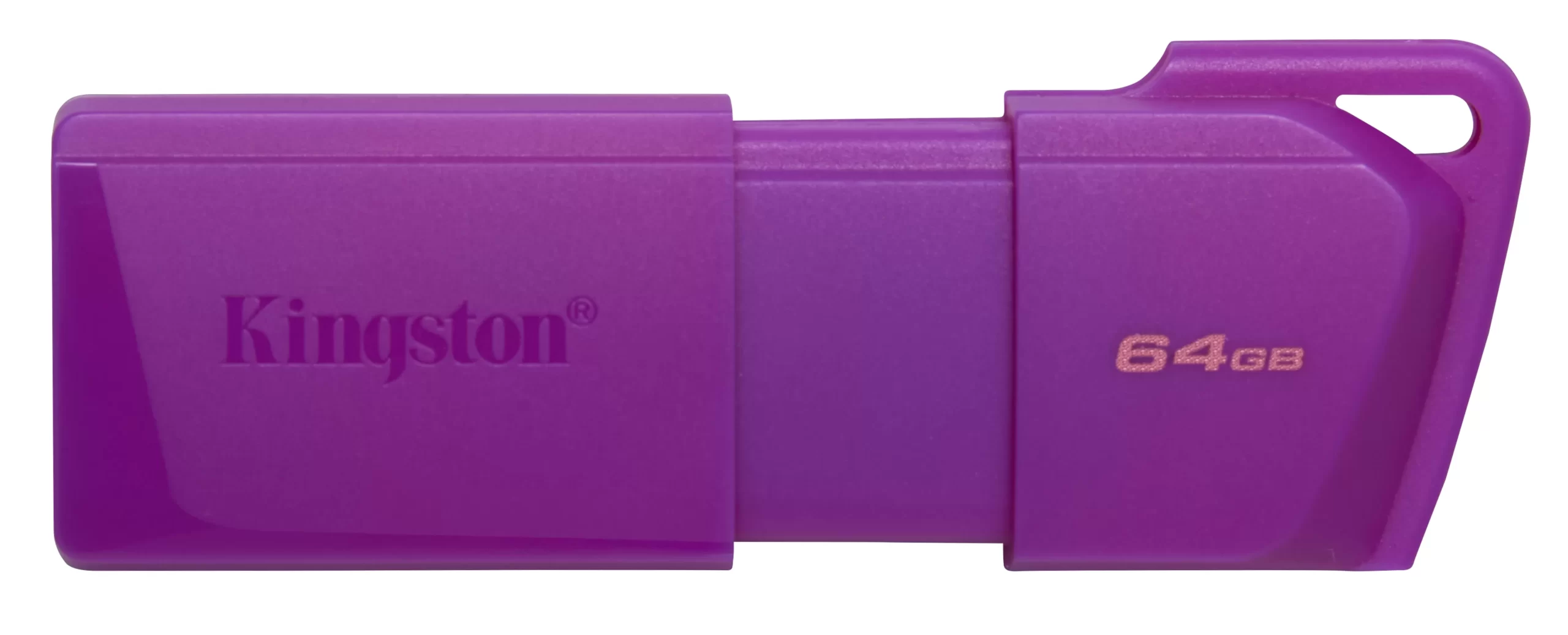 MEMORIA USB KINGSTON DATATRAVELER EXODIA M 64GB 3.2 GEN 1 RETRÁCTIL MORADO NEON