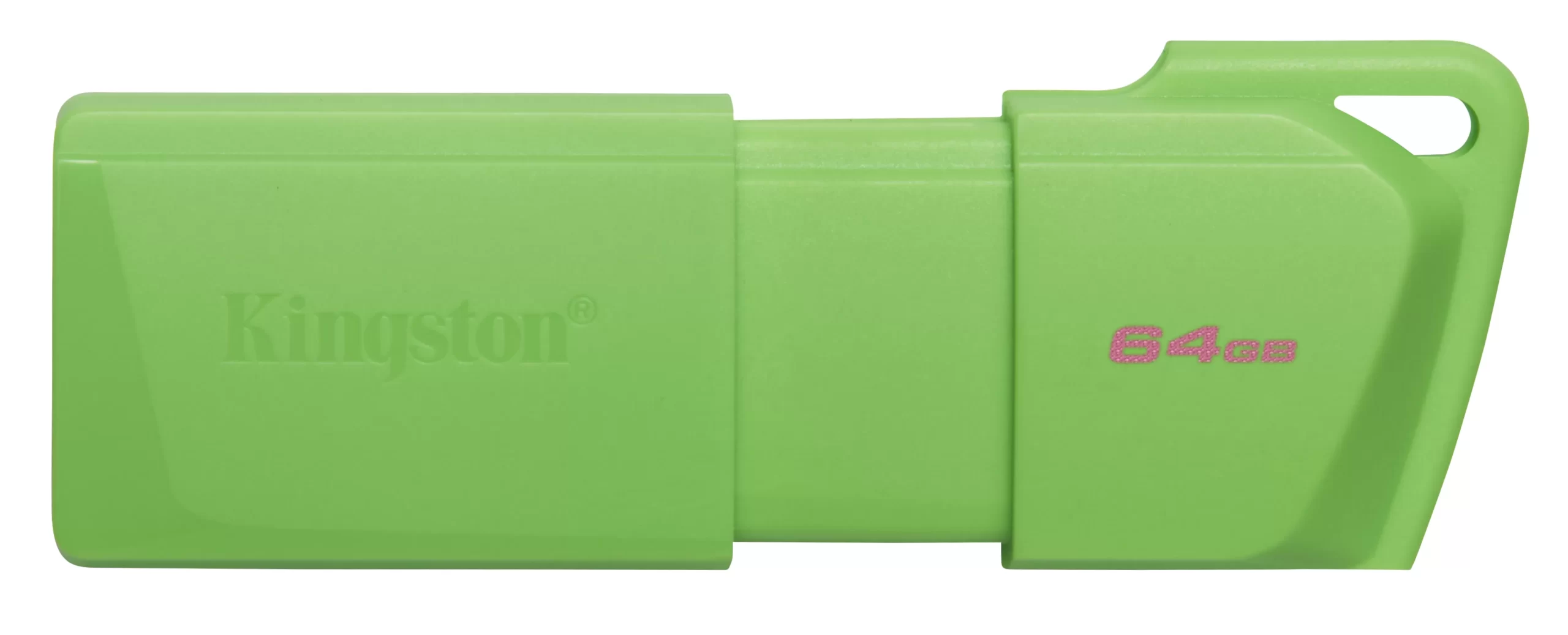 MEMORIA USB KINGSTON DATATRAVELER EXODIA M 64GB 3.2 GEN 1 RETRÁCTIL VERDE NEON