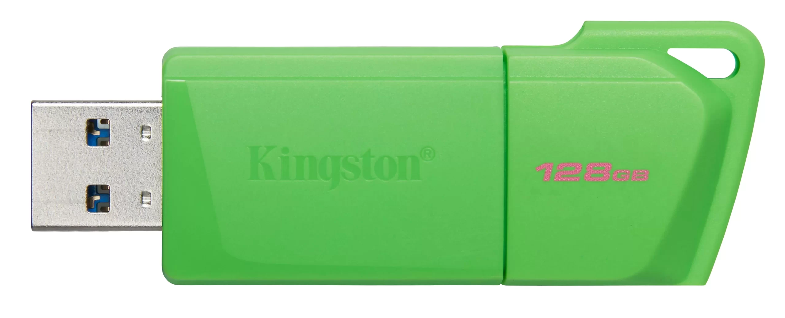 MEMORIA USB KINGSTON DATATRAVELER EXODIA M 128GB 3.2 GEN 1 RETRÁCTIL VERDE NEON