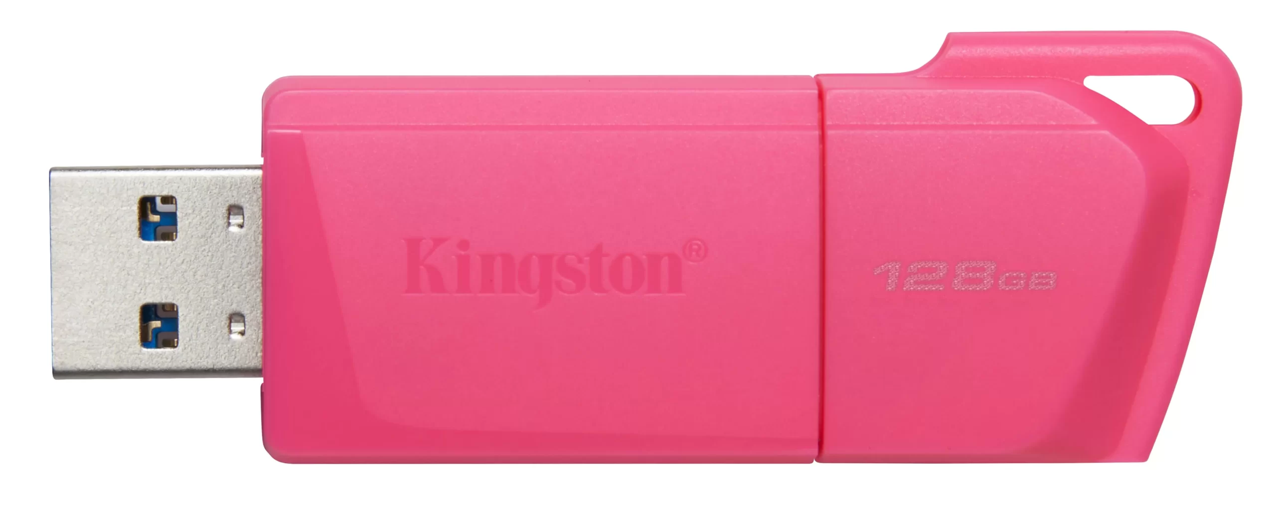 MEMORIA USB KINGSTON DATATRAVELER EXODIA M 128GB 3.2 GEN 1 RETRÁCTIL ROSA NEON