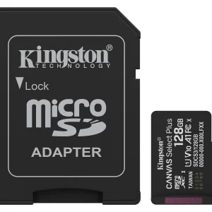 MEMORIA MICROSD KINGSTON CANVAS SELECT PLUS GEN3 128GB R.150MB/S CL10 UHS-I U1 V10 A1