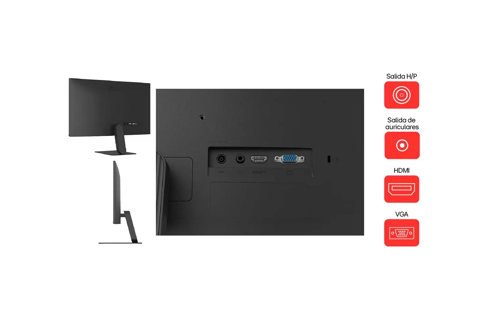 MONITOR LG 24 PULGADAS 24U411A FHD IPS 120Hz S/ BORDES - Imagen 3