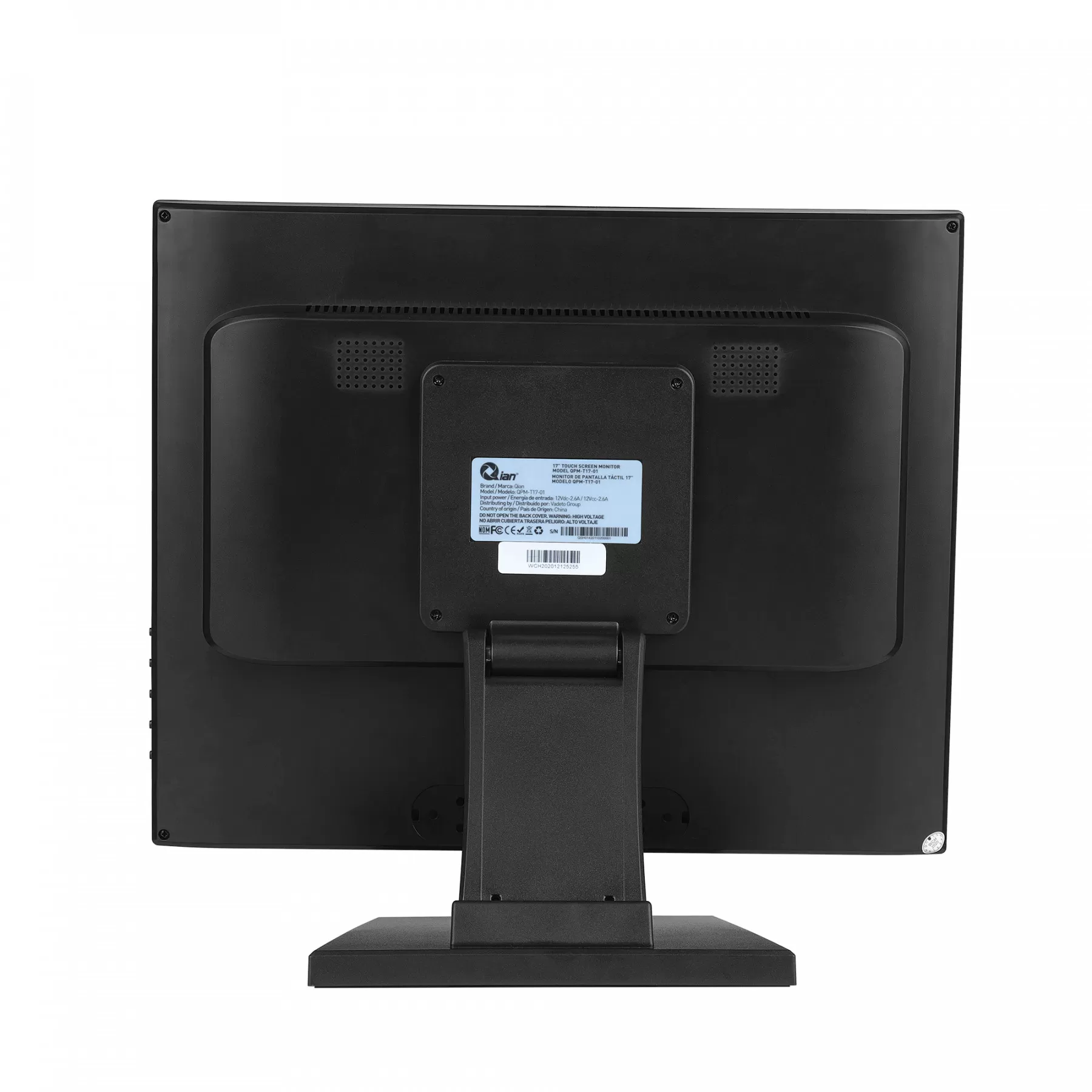 QIAN MONITOR TOUCH 17 PULGADAS TIAGO, 1280X1024P, FREC60HZ, CONECTIVIDAD VGA, HDMI Y USB, 5MS, 5 PUNTOS, INCLINACION 90 GRADOS MOD. QPM-17-01 - Imagen 6