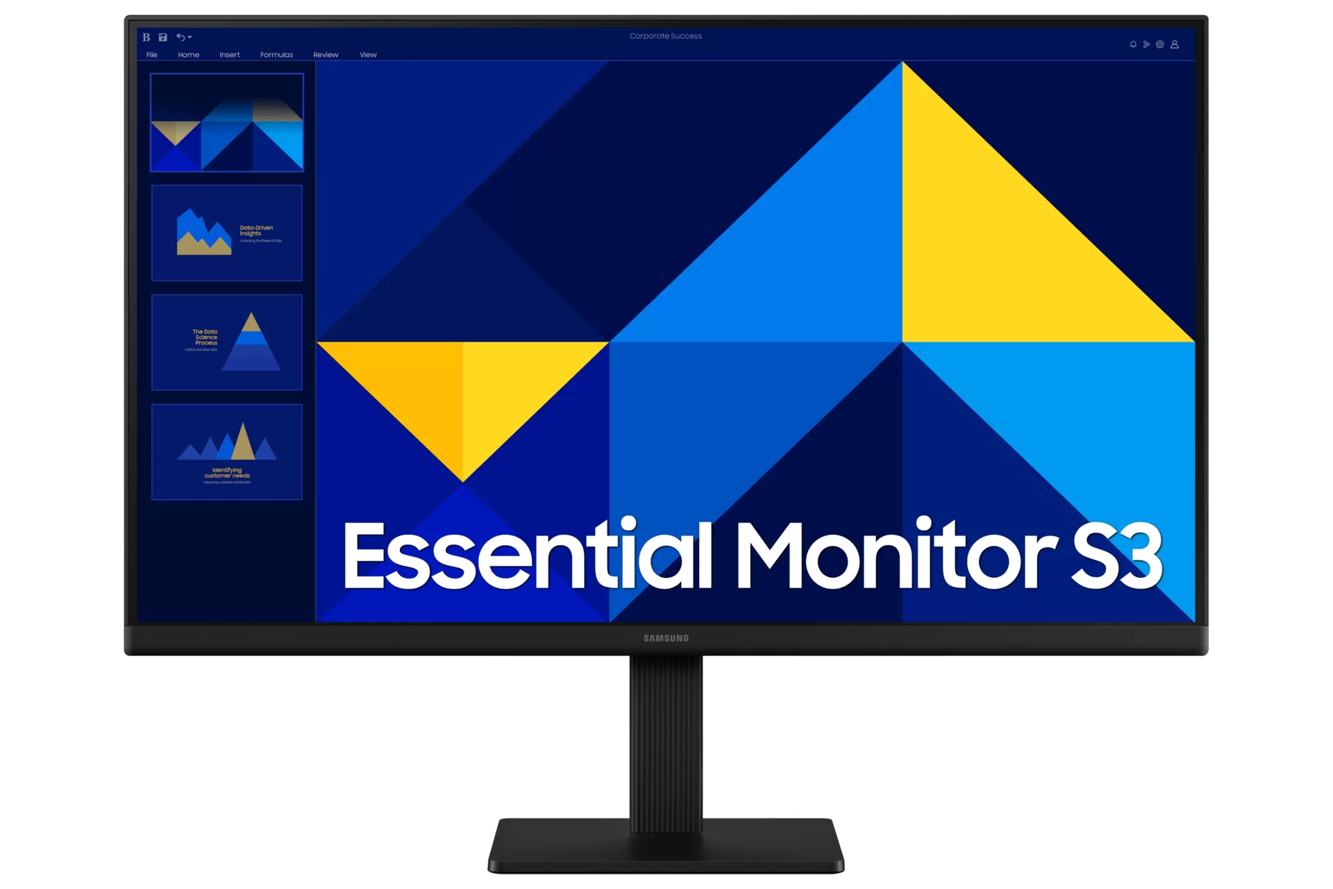 Monitor Samsung Essential S3, S30GD, 24 Pulgadas, IPS, FHD, FLAT, 100Hz, 5ms, LS24D300GALXZX
