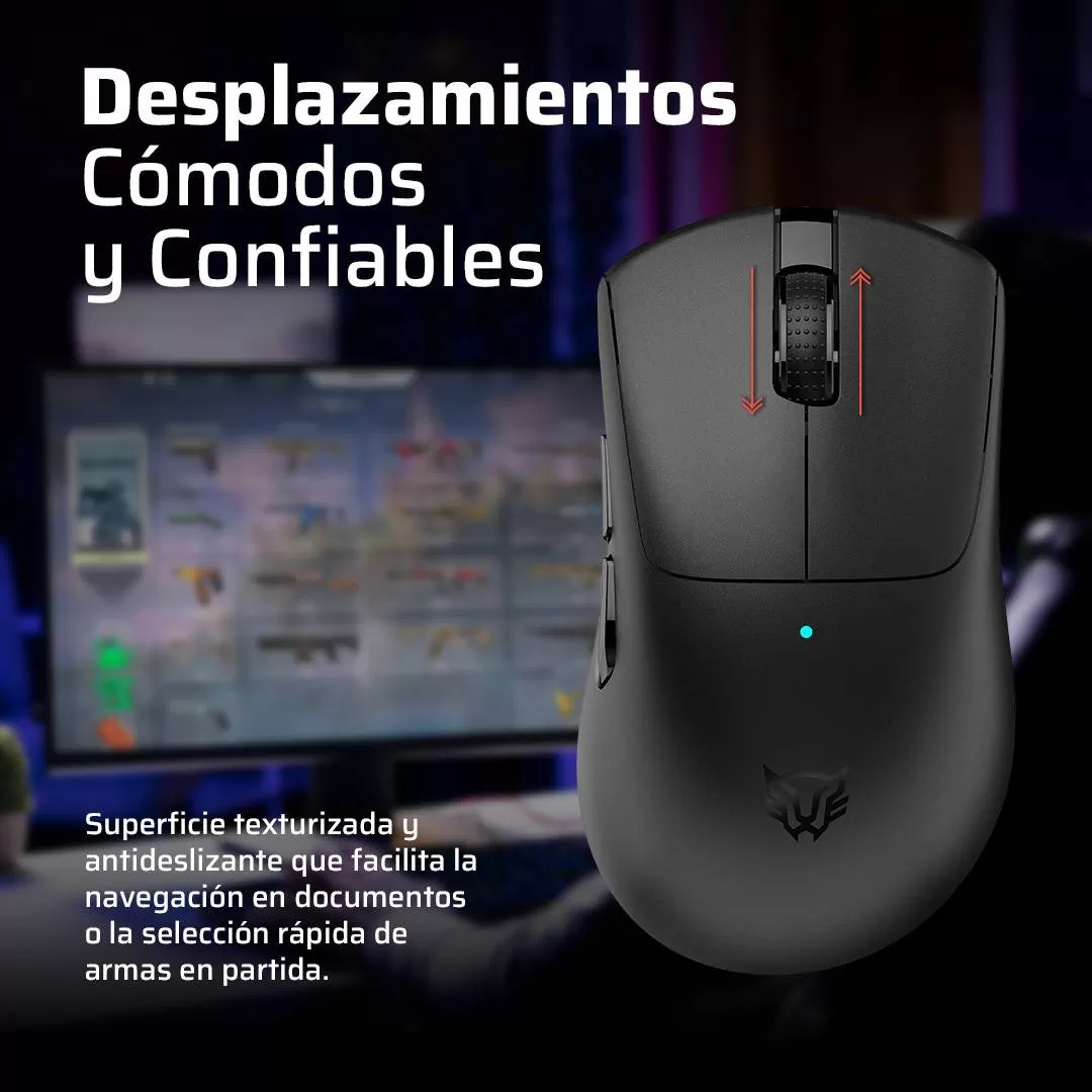 Mouse Gamer Inalámbrico DRIFT PERFORM MG5 BALAM RUSH Conectividad USB Dongle 2.4ghz - Imagen 2