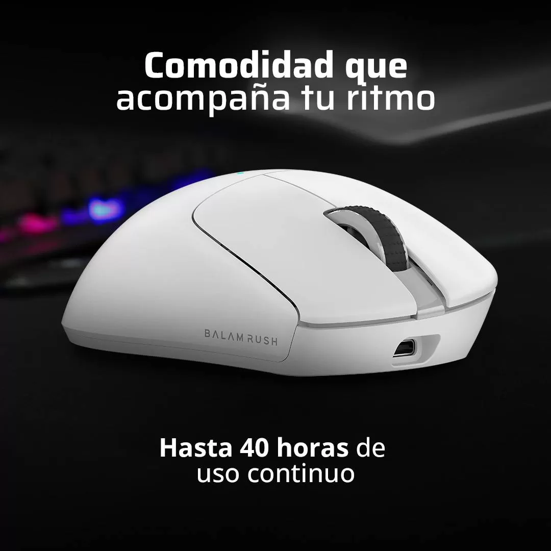 Mouse Gamer Inalámbrico DRIFT PERFORM MG5 BALAM RUSH Conectividad USB Dongle 2.4ghz - Imagen 3