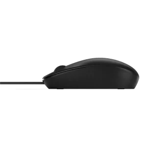 Mouse HP Láser HP 125 (265A9UT). Color negro, largo del cable 180 cm, USB Type-A con cable