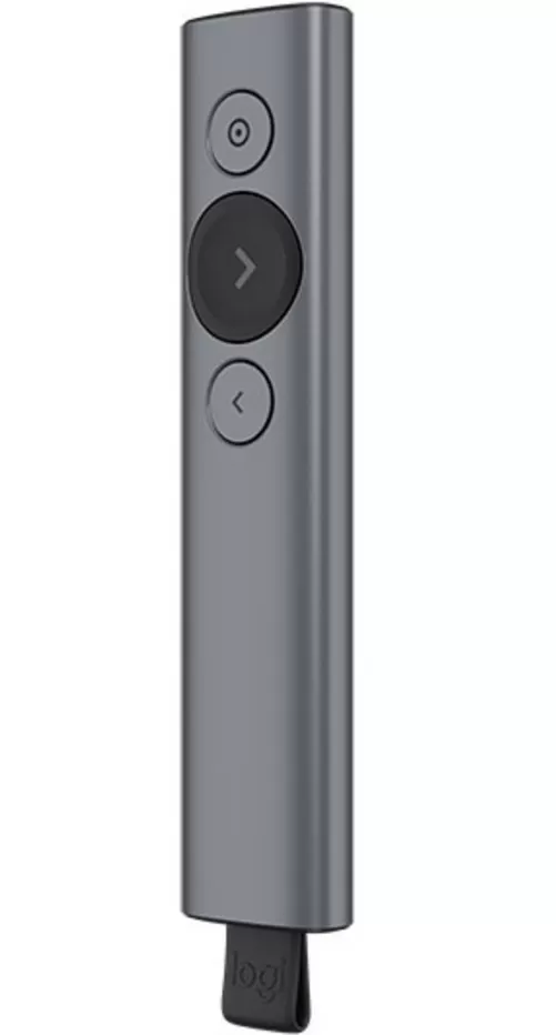Presentador Inalámbrico LOGITECH Spotlight, Gris, RF inalámbrico