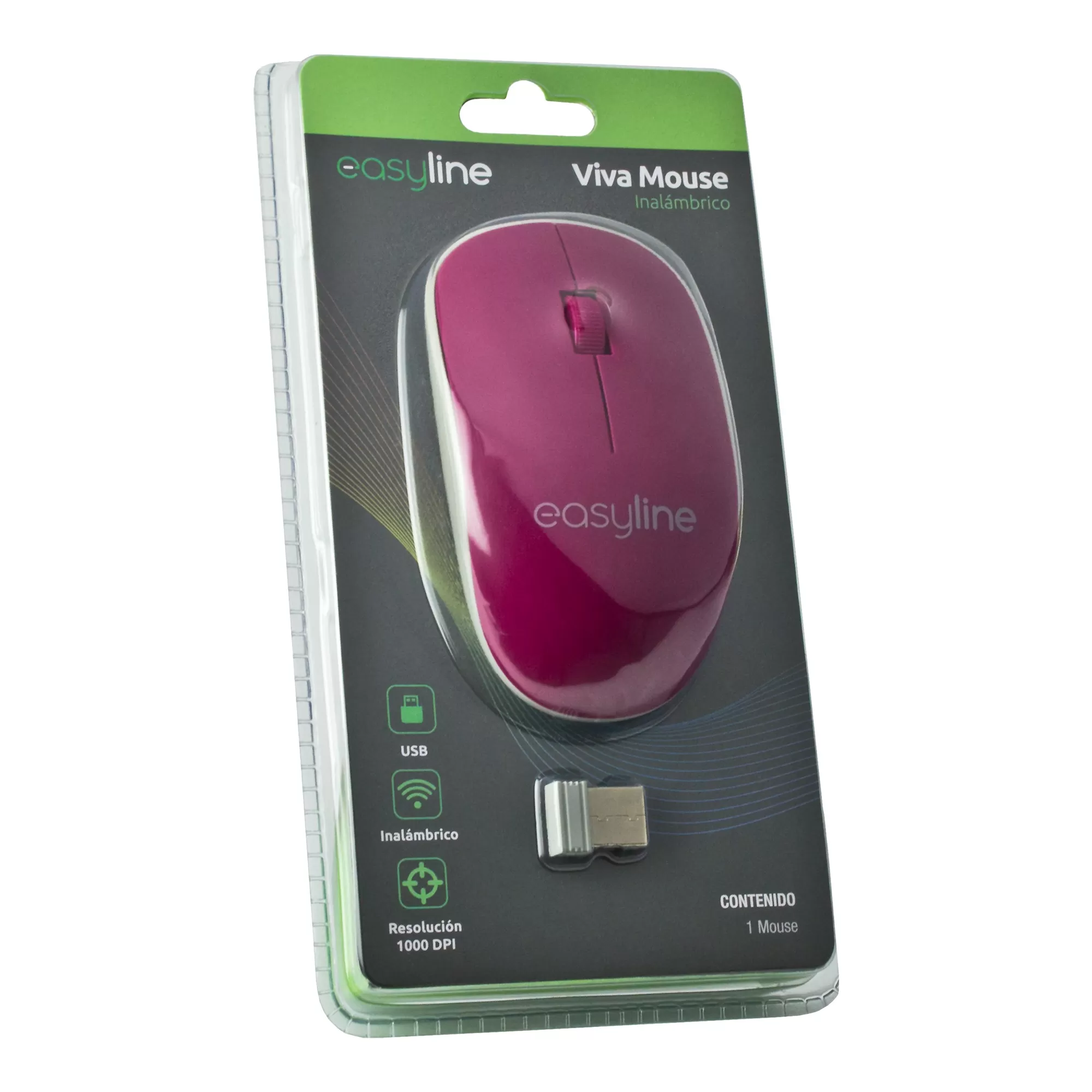 Mouse Inalámbrico Viva (Magenta) Easy Line - Imagen 6