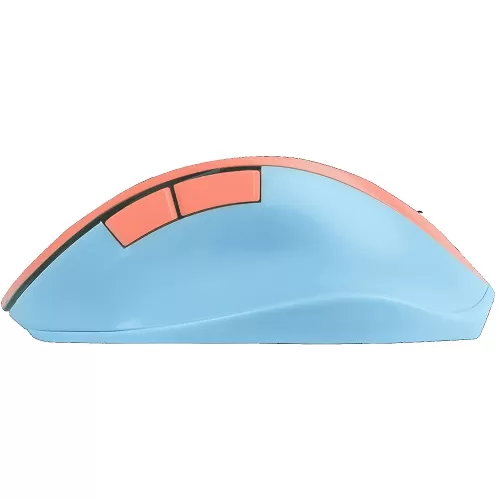 Mouse Inalámbrico Clic Silencioso Conector USB 1600 DPI Thumb Color Azul / Mamey | PERFECT CHOICE - Imagen 2