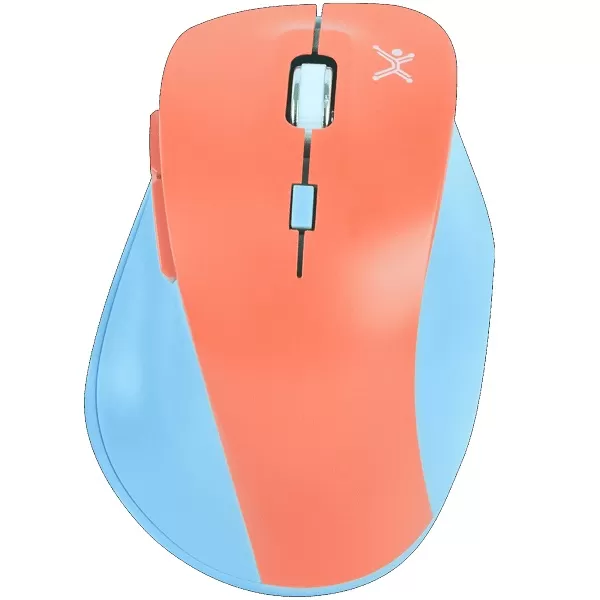 Mouse Inalámbrico Clic Silencioso Conector USB 1600 DPI Thumb Color Azul / Mamey | PERFECT CHOICE - Imagen 3