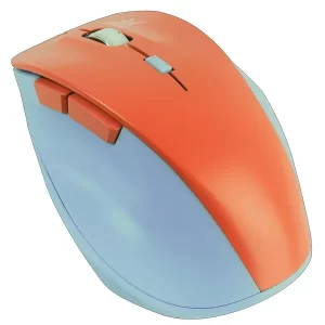 Mouse Inalámbrico Clic Silencioso Conector USB 1600 DPI Thumb Color Azul / Mamey | PERFECT CHOICE