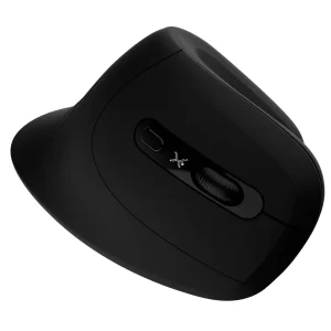 Mouse Inalámbrico Diseño Vertical Click Silencioso Snouse Color Negro | PERFECT CHOICE