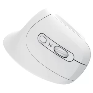 Mouse Inalámbrico Diseño Vertical Click Silencioso Snouse Color Blanco | PERFECT CHOICE